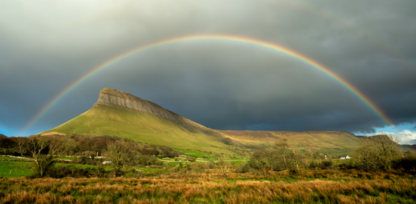 Rainbow over Ben Bulben (Panoramic Crop)